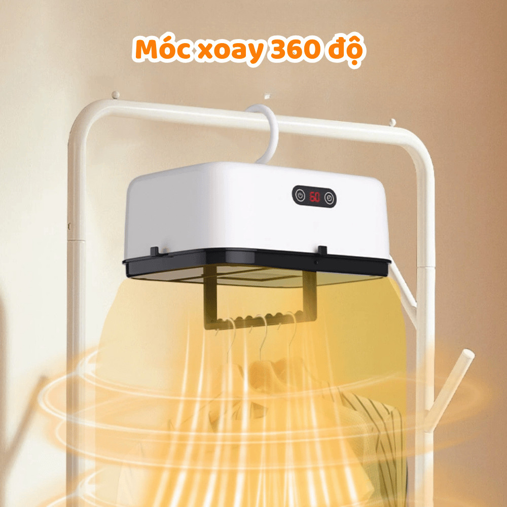 Máy Sấy Quần Áo Đa Năng Treo Tường, Khử Khuẩn, Sấy Khô Nhanh DINO, Máy Sấy Khô Quần Áo Gấp Gọn