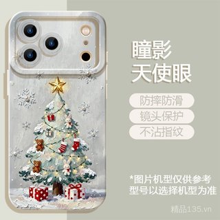 Bầu Không Khí Giáng Sinh Thích Hợp Cho 17 Vỏ Điện Thoại iphone16 Phong Cách Mới pro Dễ Thương 15 Hoạt Hình max Nữ 14
