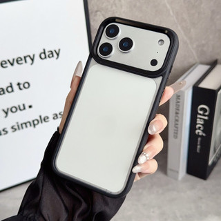 Ốp điện thoại khung ống kính phần cứng cạnh mềm cho iPhone 17 16 15 14 Pro Max 17 Air Plus Vỏ chống sốc