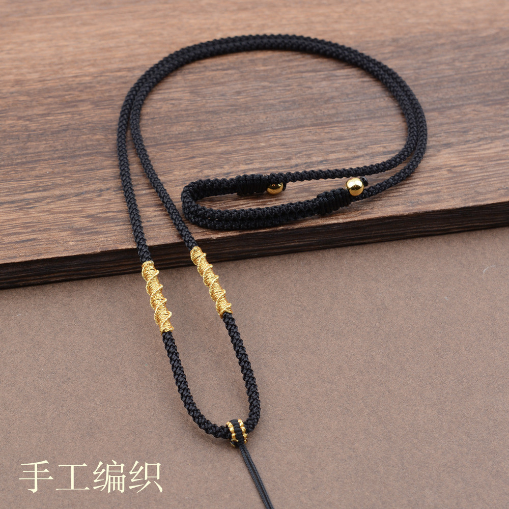 Dây Chuyền Nam Mặt Đen, Phù Hợp Cho Vòng Cổ