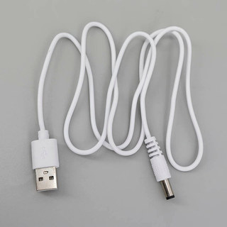 1m trắng DC 5v USB nam sang DC cổng nam 5.5MM x 2.1mm Sạc nguồn mở rộng Cáp Thùng Kết nối USB 2.0 17VN1