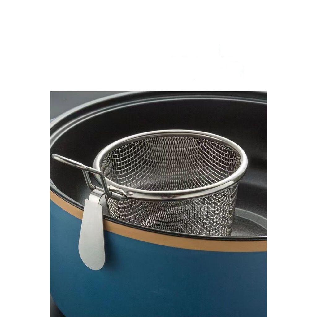 Rổ Nhúng Lẩu Inox Cao Cấp Có Móc Cài Tiện Lợi Nhúng Mì, Thịt, Hải Sản Nhanh Gọn, Dễ Dàng Vệ Sinh
