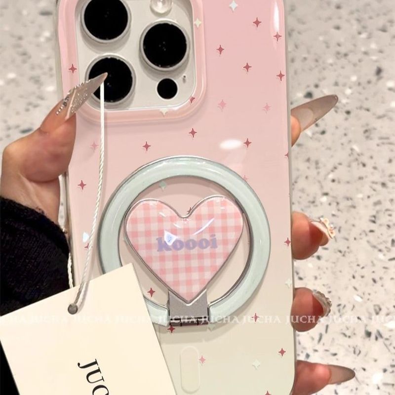 Imd Love kt Gấp Từ Tính Apple 17promax Ốp Lưng Điện Thoại 16 / 15 / 13 / 14Plus / 12 Nữ 11 Mềm x