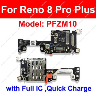 Dành Cho OPPO Reno 8 Pro 8Pro Plus 5G Thẻ SIM Khay Đầu Đọc Ban Thẻ SIM Đầu Nối Ban Sửa Chữa Phần
