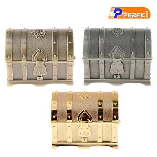 1x Vintage Hoa Điêu Khắc Nữ Trang Sức Ngực Hộp Tổ Chức Vàng