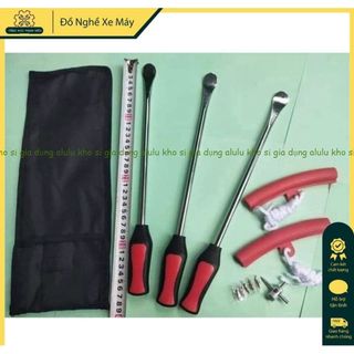 Bộ 3 Móc Lốp Không Xăm , Xe Máy, Xe Đạp Tiện Dụng – Dụng Cụ Nạy Vỏ + Thanh Cậy Lốp Inox | Alulu Official Store