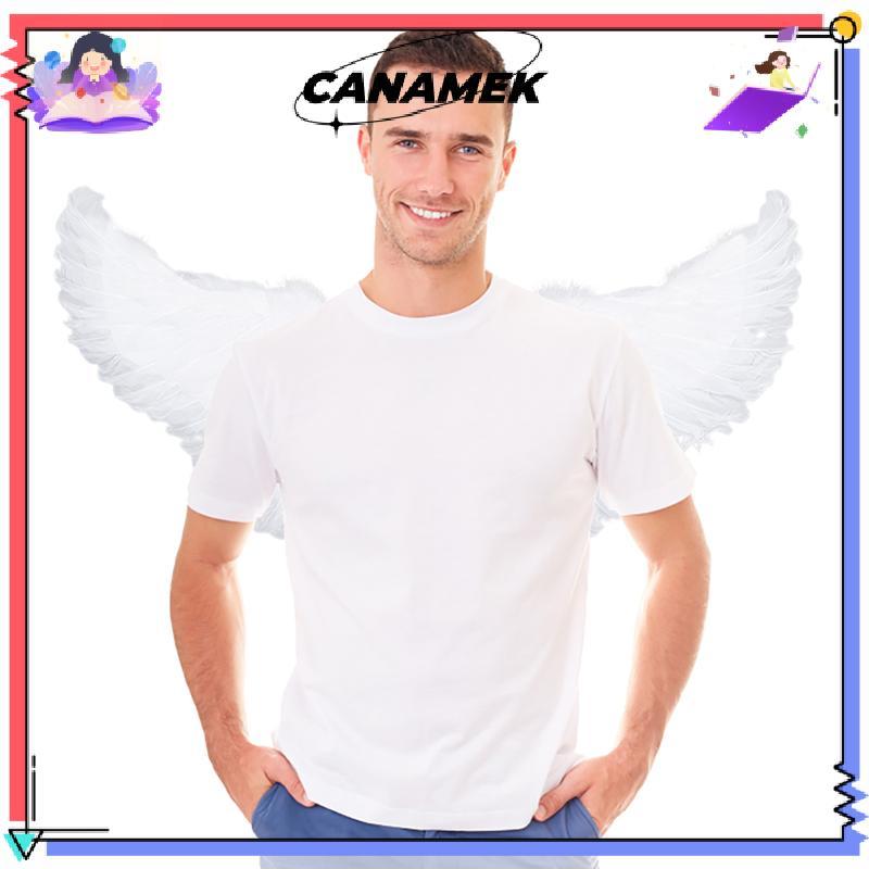 CANAMEK Nuốt Hình Thiên Thần Trắng Có Dây Đeo Đàn Hồi Cho Trẻ Em Tiệc Cosplay Halloween Trang Trí Sinh Nhật CSF