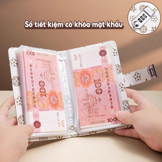 Sổ tiết kiệm đựng tiền cao cấp – Khóa bảo vệ chắc chắn, 100 trang giấy dày, kiểu dáng đẹp mắt và sang trọng