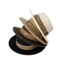 ESSENCEH Top Hat dành cho nữ, Mũ nỉ phẳng thanh lịch trang trọng, Có thể điều chỉnh Retro Vành rộng Mũ Fedoras Lễ hội đám cưới