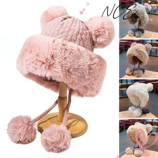 Mũ Xô Kawaii Tai Gấu Ấm Áp, Phong Cách Thời Trang Cho Nữ Mùa Đông