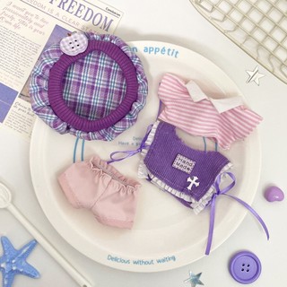 10cm Quần Áo Cho Bé Sao Biển Cơ Thể Bình Thường Cotton Búp Bê Quần Áo Labubububu Quần Áo Cho Bé Taro Puree Bobo Thiết Kế 4.3