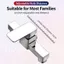 Vòi sen JUIC, Vòi phòng tắm hợp kim Chrome, Vòi bồn tắm nước nóng lạnh có ren G1 / 2 Inch bền bỉ Sử dụng trong gia đình