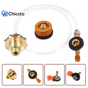 Bếp gas cắm trại Bộ chuyển đổi nạp khí xi lanh ngoài trời Bộ chuyển đổi van lạm phát Bình xăng Đầu nối lò cắm trại Phụ kiện BBQ Đẹp