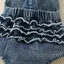 Trang phục mùa hè cho bé gái Áo liền quần Denim in chữ có băng đô Quần áo trẻ sơ sinh