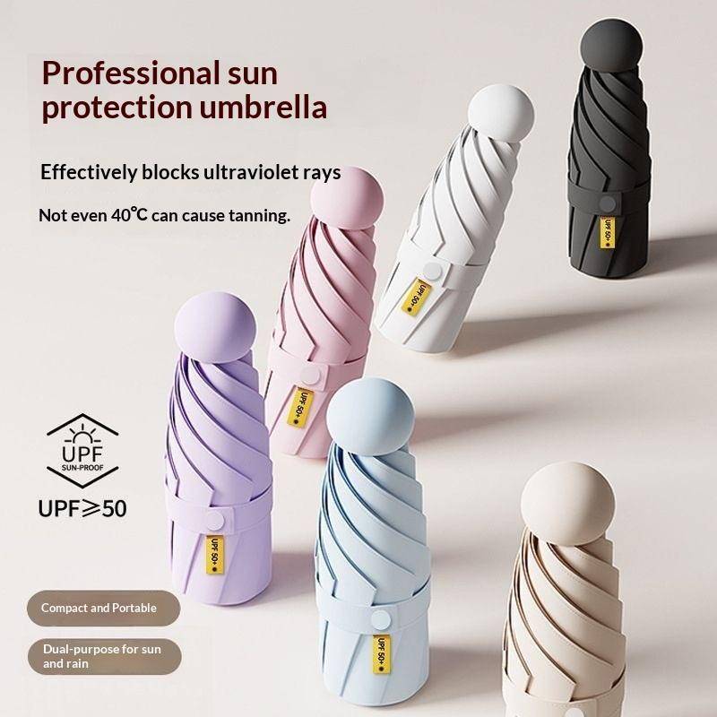 AN.MART Ô Mini Siêu Nhẹ Chống Nắng, Chống Tia UV, Gấp Gọn, Lưới VN