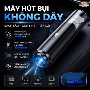Máy hút bụi cầm tay không dây dành cho ô tô, phù hợp cho ô tô và nhà cửa, đa chức năng, lực hút mạnh mẽ.