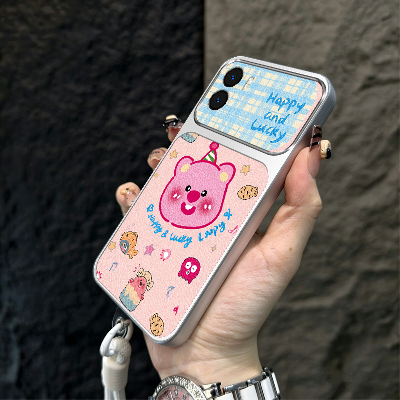 Ốp Lưng Cho Redmi A1 A2 PLUS POCO C50 C51 4G Vỏ Điện Thoại Vỏ Mềm Silicon Chống Sốc Thiết Kế Mới Thẩm Mỹ Có Dây Buộc Cho Bé Gái Heo Hồng Dễ Thương TBFSZ1