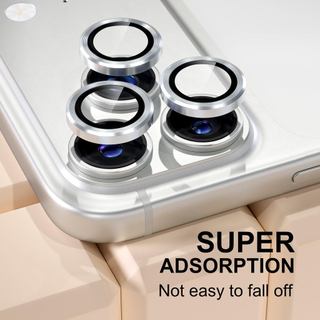 Kính bảo vệ camera iPhone viền kim loại chống trầy chống chói cho iPhone 11 12 13 14 15 16 17 Pro Max