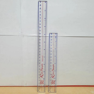 Combo 5 Thước Kẻ Mica Kim Nguyên 20cm/30cm – Thước Nhựa Cứng Dày 2mm, Số In Rõ Nét, Bề Mặt Láng Mịn