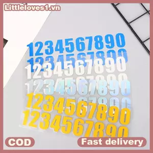Littleloves1 Xe Phát Sáng Số Stier Dạ Quang Chữ Số Stiers Xe Tạm Thời Paking Điện Thoại Hộp Thư Thẻ Ngăn Kéo Ký Cửa Khách Sạn Mảng Bám Nhãn VN