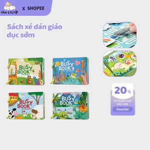iiko Sách Busy Book Cho Bé Quiet Book Montessori Phát Triển Tư Duy Kỹ Năng