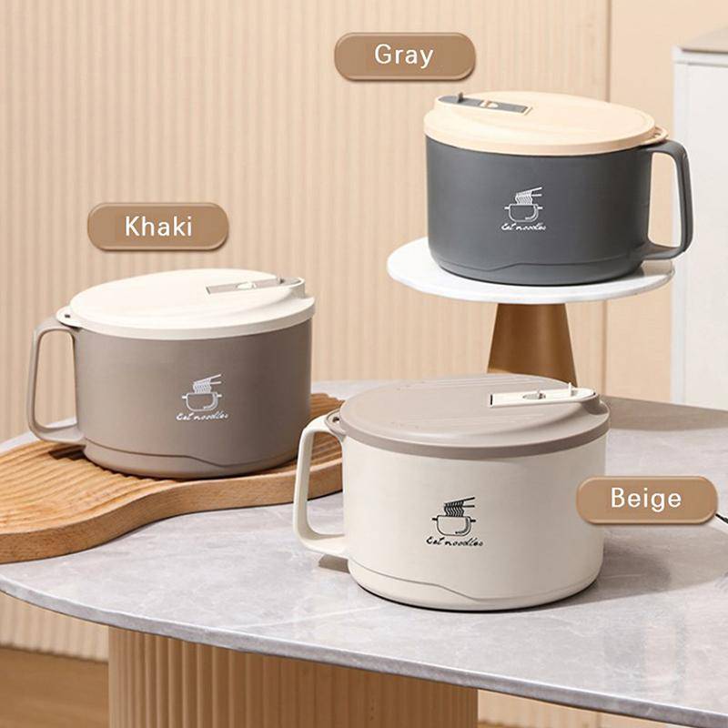 PNPIA- Bát mì bằng thép không gỉ 1200ml cách nhiệt có nắp đậy an toàn Hộp đựng thức ăn trưa để sử dụng du lịch và dã ngoại