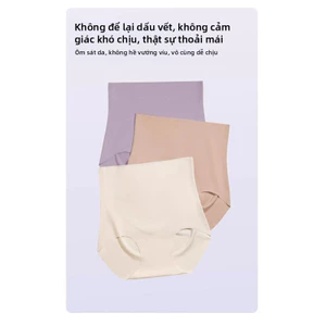 Quần lót cỡ lớn co giãn lưng cao dành cho nữ, thêm thiết kế đáy quần, được thiết kế để kiểm soát vùng bụng.