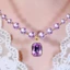 Ngọc Trai Tím Zircon Sang Trọng Pha Lê Mặt Hàng Ánh Sáng Sang Trọng Đơn Giản Tính Khí Xương Đòn Thời Trang Pháp Tất Cả Trận Đấu Áo Len