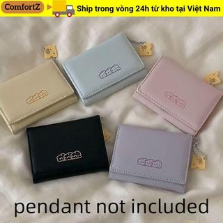 Ví đựng tiền xu COMFORTZ, Da PU 3 lần Thẻ tín dụng Holoder, Mặt dây chuyền phô mai Mini INS Style Ví đựng tiền cho bé gái Quà tặng học sinh