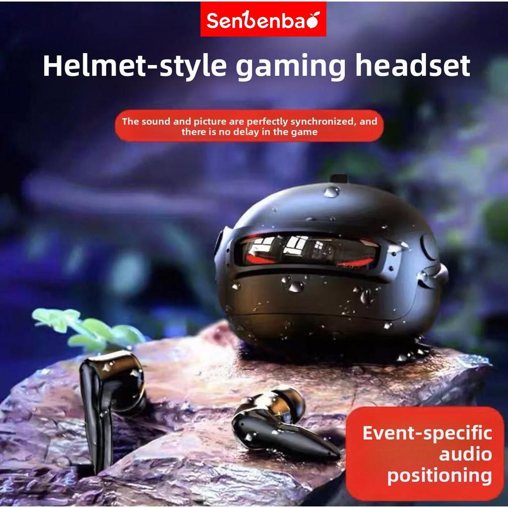 Tai nghe chơi game Senbenbao BUDS5 PRO Thiết kế mũ bảo hiểm độc quyền toàn cầu Hiệu ứng Lightning thổi tâm Âm thanh nổi Hi-Fi ENC Giảm tiếng ồn IPX5 Điều khiển cảm ứng