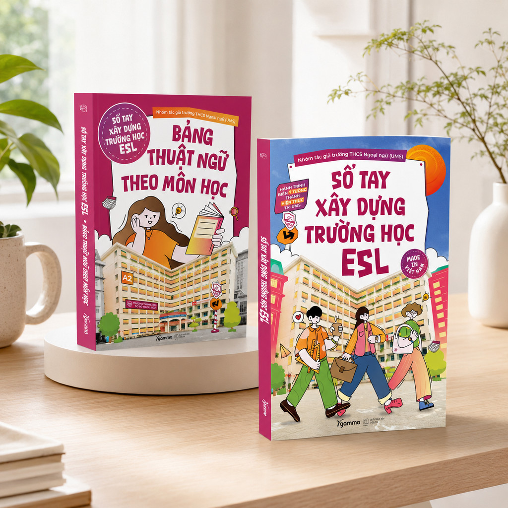 Sách - Combo: Sổ Tay Xây Dựng Trường Học ESL + Bảng Thuật Ngữ Theo Môn Học (Gamma Books)