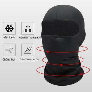 Khăn Trùm Đầu Ninja Fullface Kiêm Khẩu Trang Chống Nắng, Chống Bụi