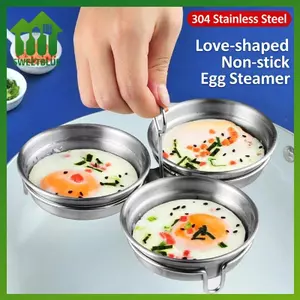 SWEET Máy hấp trứng bằng thép không gỉ Dụng cụ nhà bếp trứng luộc tròn đa chức năng n