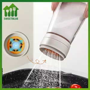 Máy phân phối muối SWEET Không cần ép muối Bình thủy tinh Đường chai Bình lắc Hộp đựng gia vị nhà bếp Hộp đựng muối chống ẩm n