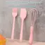 Luckyew 3 Cái / bộ Silicone Nướng Bộ Bánh Kem Thìa Cạp Nhà Bếp Hộ Gia Đình Đánh Trứng Thịt Nướng Dầu Bàn Chải Tiện Ích Đồ Dùng Nhà Bếp TQ