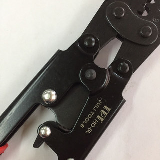 Kìm ép lạnh, đầu cuối tròn/nĩa, mũi thợ điện, ratchet uốn 6 vuông