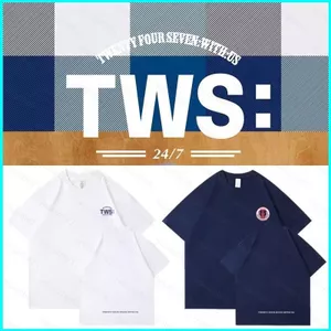SY3TWS TWENTY FOUR SEVEN VỚI US 24 / 7 KPOP người hâm mộ quà tặng Áo thun ngắn tay áo tee YS3