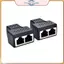 POWER 1 đến 2 LAN ethernet Cáp mạng RJ45 Splitter Plug Adapter Connector.