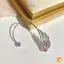 Móc bông tai kẹp không viền Zircon Wing cho phụ kiện sụn hợp thời trang mới