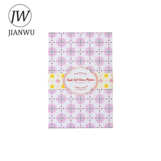 JIANWU Ánh Sáng Muối Series Vintage Họa Tiết Phong Cảnh Cắt Dán Thêu Sò Chất Liệu Giấy Sáng Tạo DIY Rác Tạp Chí Văn Phòng Phẩm