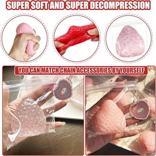 Khổng Lồ Dâu Squishy Đồ Chơi Kích Thước Cực Lớn Dâu Fidget Đồ Chơi Tăng Chậm Hình Dạng Bóng Thông Hơi Cho Người Lớn Bạn Bè Quà Tặng