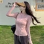 Áo khoác chống nắng cổ đứng dành cho nữ Slim Cut UV Protection Top cho thể thao ngoài trời và đi chơi hàng ngày mùa hè