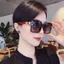 Kính râm cao cấp khung lớn nhỏ thời trang Kính râm nữ độ phân giải cao chống tia cực tím Tấm che nắng lái xe ngoài trời Người ảnh hưởng Sungl