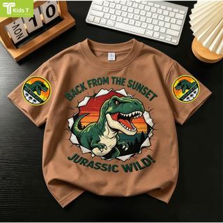 COD✅ (Hồ Chí Minh)Kids T Mall Áo phông tay ngắn In hình hoạt hình Áo Kiểu rộng và ấn tượng Trẻ em thời trang #VN611