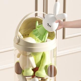 INENK Hộp đựng búp bê INENK, Ống đựng đồ chơi sang trọng phong cách hoạt hình bằng nhựa, 1 / 2 / 3 lớp trong suốt có tay cầm Dụng cụ sắp xếp búp bê nhồi bông Quà tặng sinh nhật