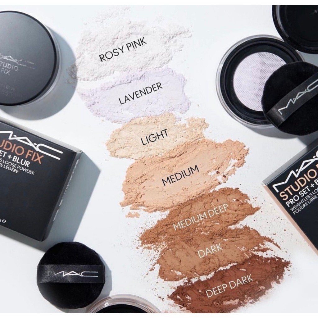 Phấn Phủ MAC 𝐒𝐭𝐮𝐝𝐢𝐨 𝐅𝐢𝐱 𝐏𝐫𝐨 𝐒𝐞𝐭 & 𝐁𝐥𝐮𝐫 𝐖𝐞𝐢𝐠𝐡𝐭𝐥𝐞𝐬𝐬 𝐋𝐨𝐨𝐬𝐞 𝐏𝐨𝐰𝐝𝐞𝐫 Fullsize | Hạt Phấn Mịn, Dễ Makeup