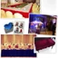BORAGETE Bàn Vải Rèm, Vải Nhung Dày Màu Trơn, DIY Flannelette 160 * 100cm Chất Liệu May Mềm Nền Sân Khấu Cưới