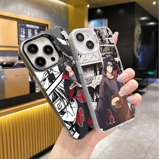 Ốp Điện Thoại Anime NARUTO Sasuke Itachi Cho VIVO V60 V40 V50 Lite Y15S Y04 Y21 Y400 Pro Y22 Y22S Y27 Y29 S1 Y16 Y17S Y19S V23 V29 V25 V30 Pro V30E Vỏ Cứng Bạc Laser IMD Cover
