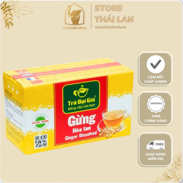 Trà Gừng Hòa Tan Đại Gia – Hộp 20 Gói | Trà Gừng Túi Lọc Tiện Lợi – Thơm Ngon, Dễ Pha