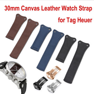 TAG HEUER Dây đeo đồng hồ bằng da bằng vải 30mm để thay thế dây đeo đồng hồ nam cho nam